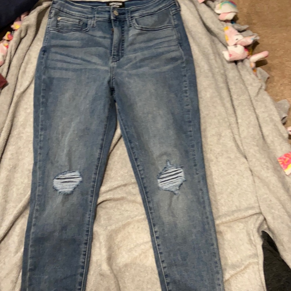 high waisted denim